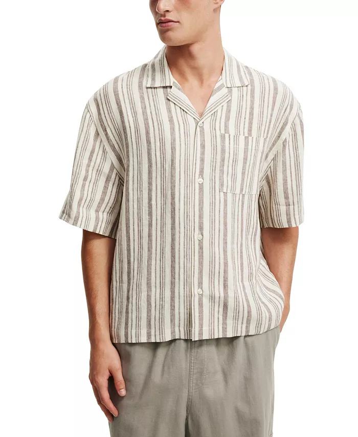 

Мужская рубашка с коротким рукавом Box Fit COTTON ON, белый