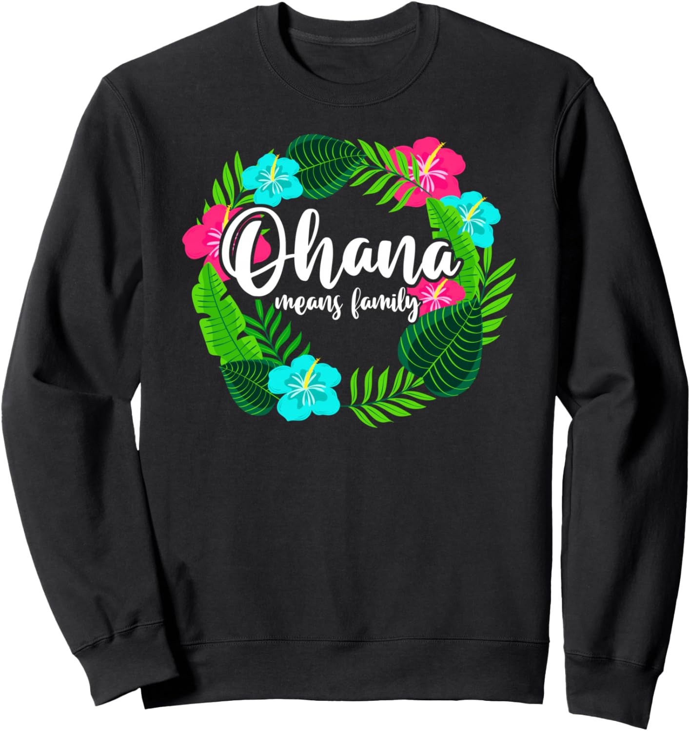 

Ohana Means Family Hawaii - Толстовка с гавайскими цветами гибискуса, черная Ohana Means Family Creationz, Черный, Ohana Means Family Hawaii - Толстовка с гавайскими цветами гибискуса, черная Ohana Means Family Creationz