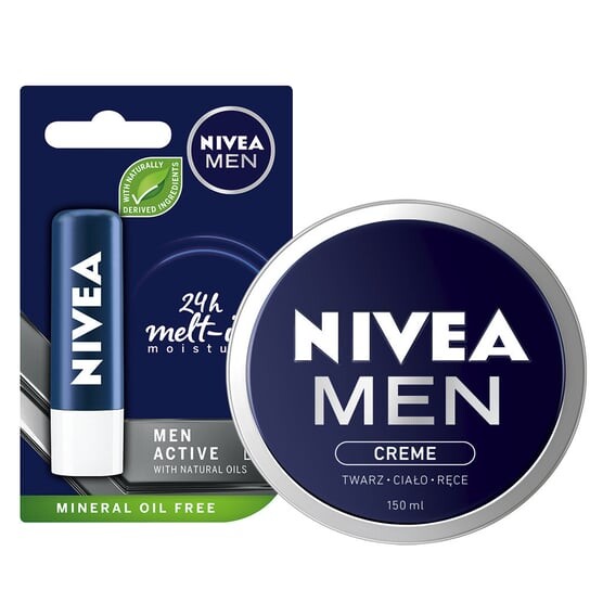 

Зимний набор NIVEA MEN Губная помада + универсальный крем