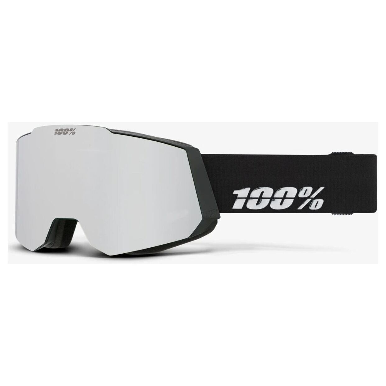 

100% очки для снегоходов, Black-Silver - Hiper Silver Mirror + Bonus Turquoise Mirror Lens