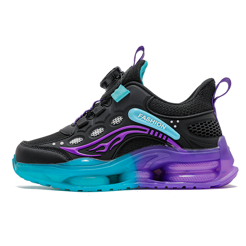 

Кроссовки для бега Shock Absorbers Rebound Mid Top для детей и подростков ZHULE, черный/фиолетовый