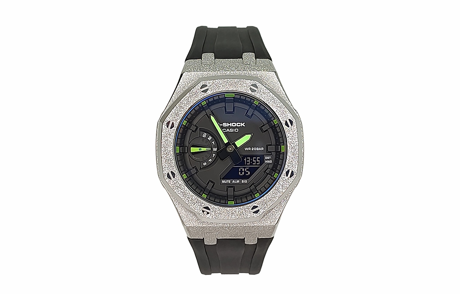 

Мужские часы CASIO Liquid Crystal/Analog Dual Display Series 44 мм черные