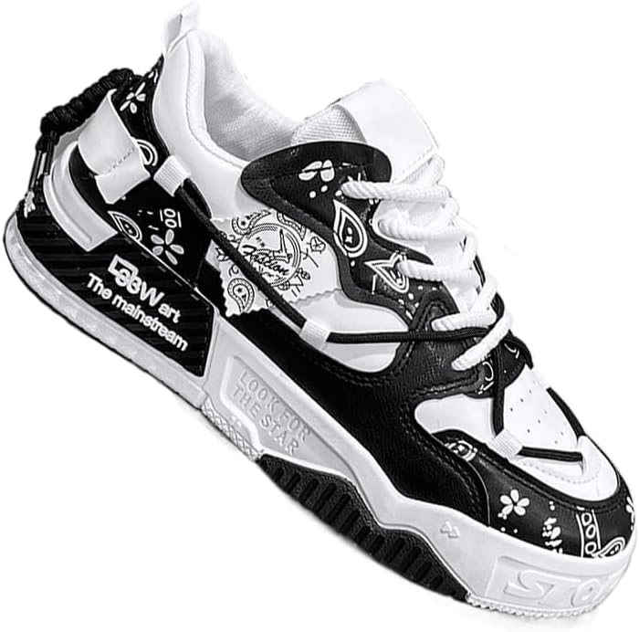 

Модные кроссовки для мужчин- универсальные, дышащие и комфортные для всех сезонов, Повседневная обувь на шнуровке и прочной подошвой из ПВХ, скейтбордовые туфли большого размера Clolinde