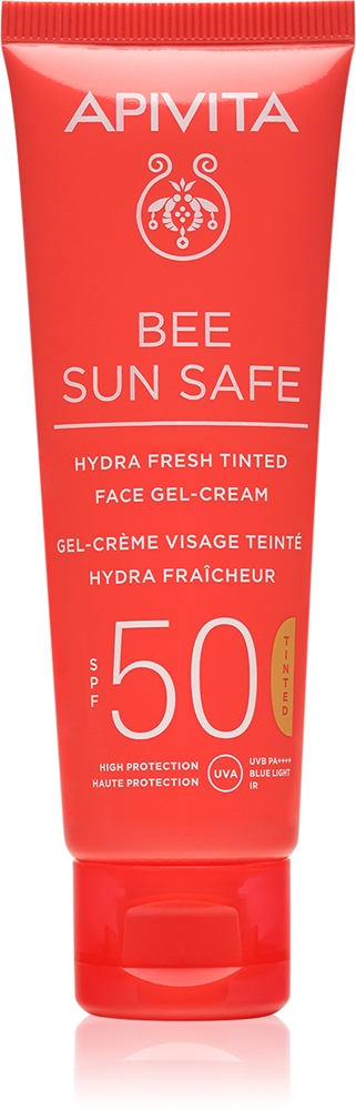 

Гель-Крем для лица Bee Sun Safe Hydra с тонирующим эффектом SPF 50 Apivita, 50 мл