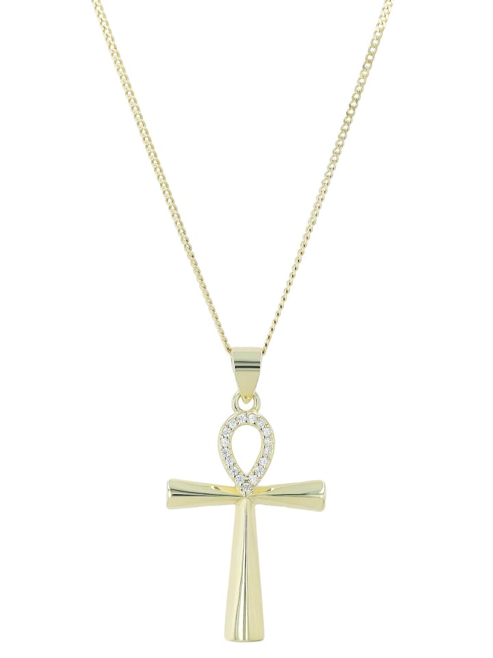 

Adeliás Женский кулон - брелок из серебра 925 пробы с кубическим цирконием в золотой оправе