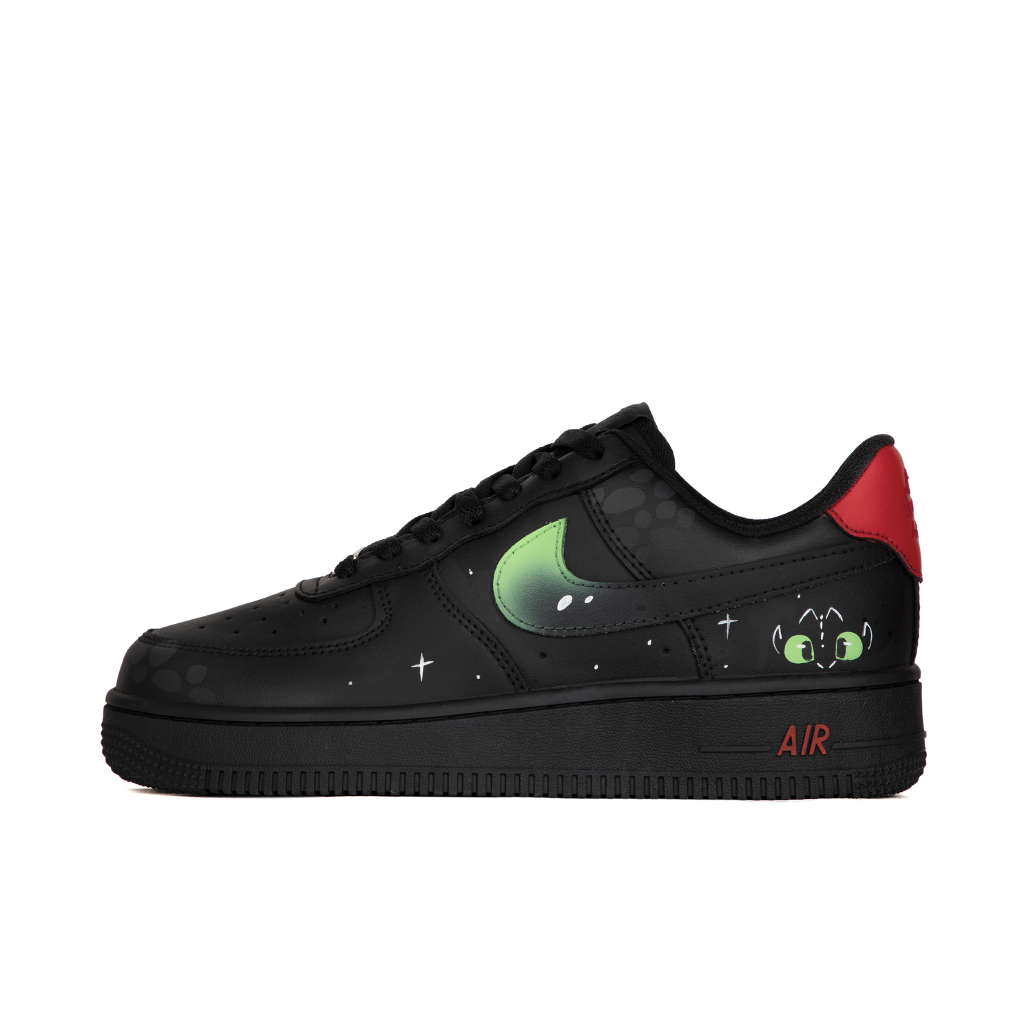 

Nike Кроссовки Air Force 1 устойчивые к истиранию низкие унисекс черные, цвет Black
