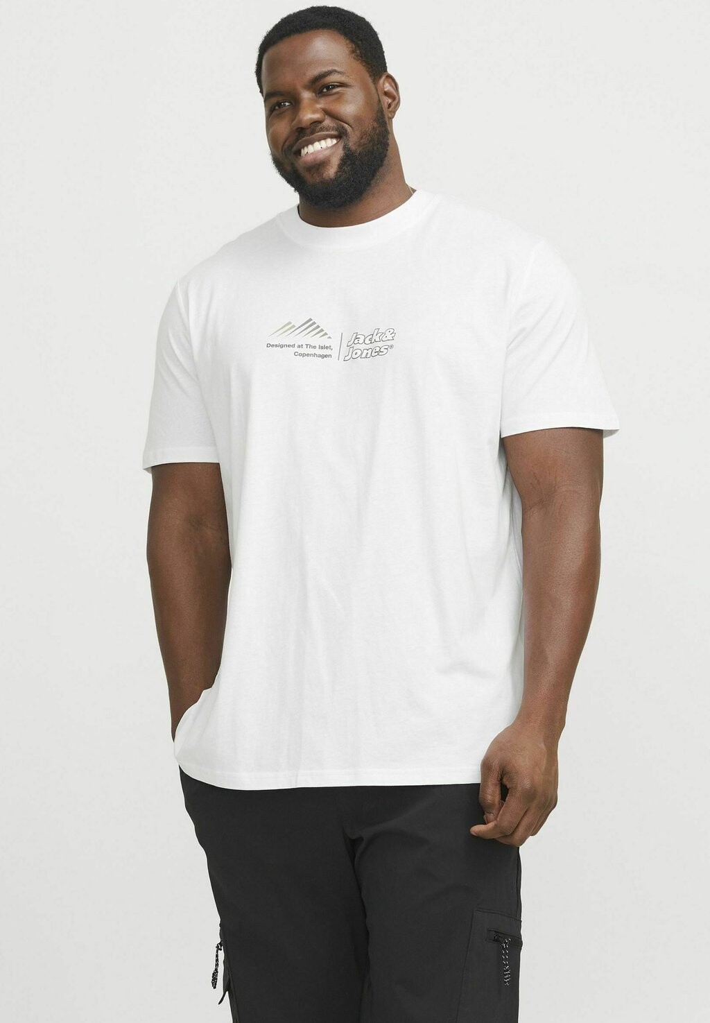 

Футболка с принтом Jack & Jones, молочный