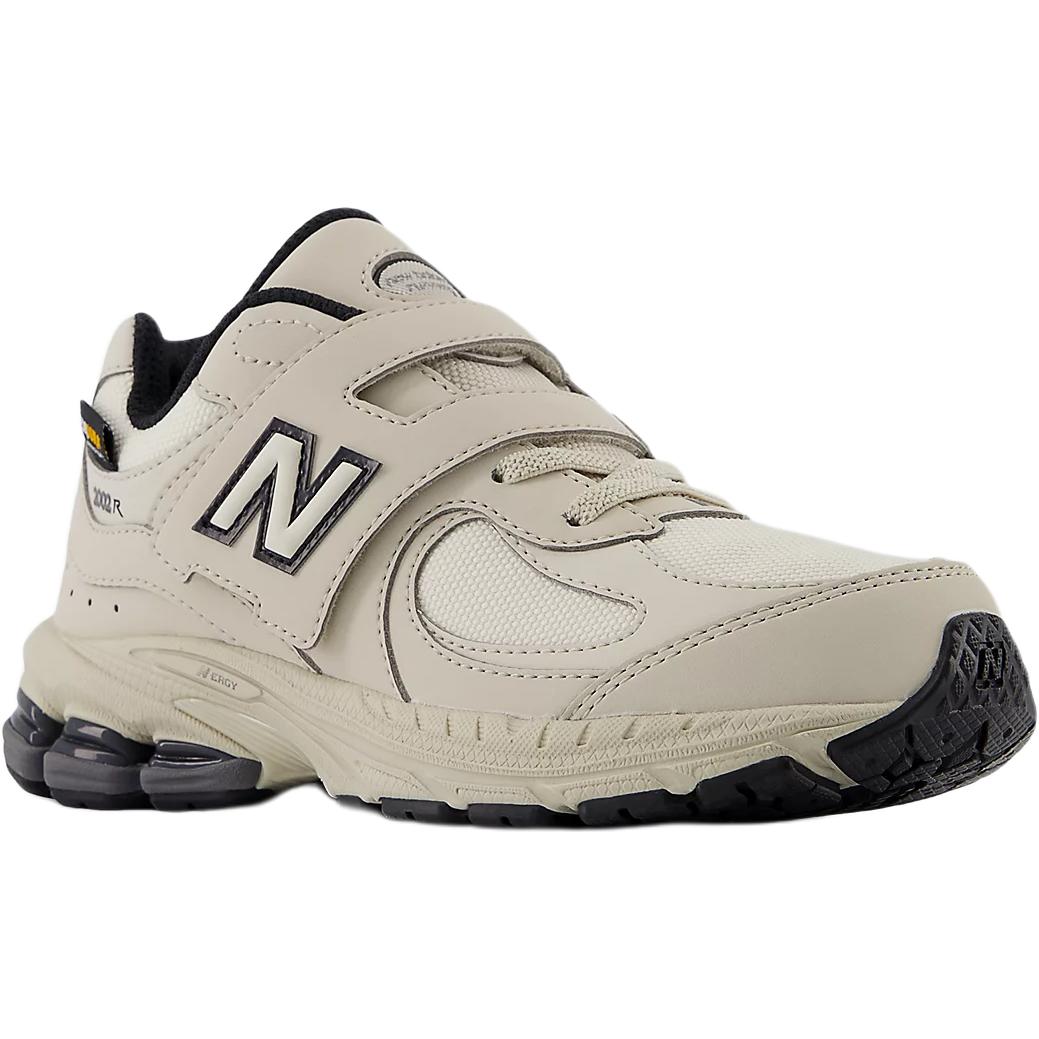 New Balance NB 2002 устойчивые к истиранию низкие детские беговые кроссовки beige black для детей 3-7 лет — фото 3