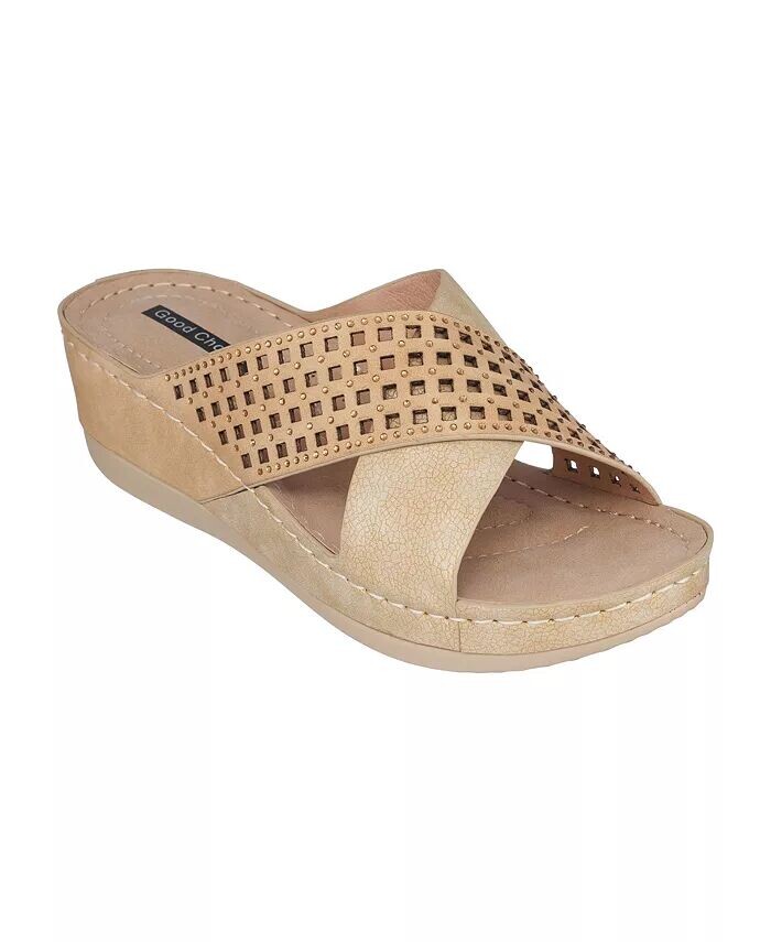 Женские босоножки Isabella на танкетке GC Shoes, желтый