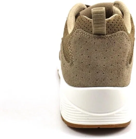 Мужские кроссовки Skechers UNO Solypsis, Taupe Leather Mesh Trim — фото 3