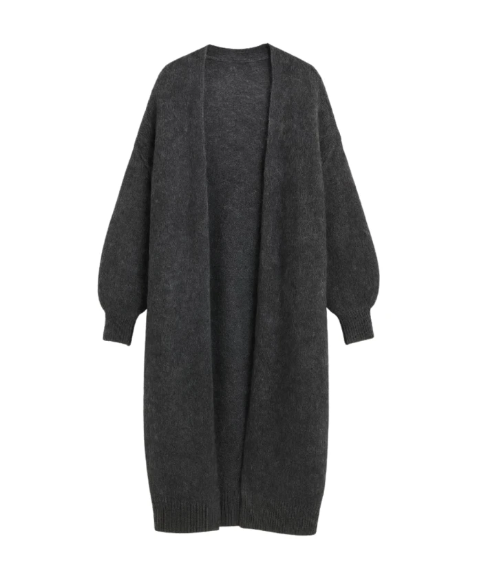 

Длинный кардиган из мохера Lilje Tiffany, серый