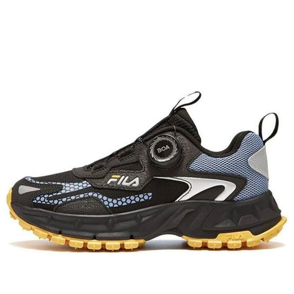 

Кроссовки boa running shoes 'black grey blue' Fila, черный