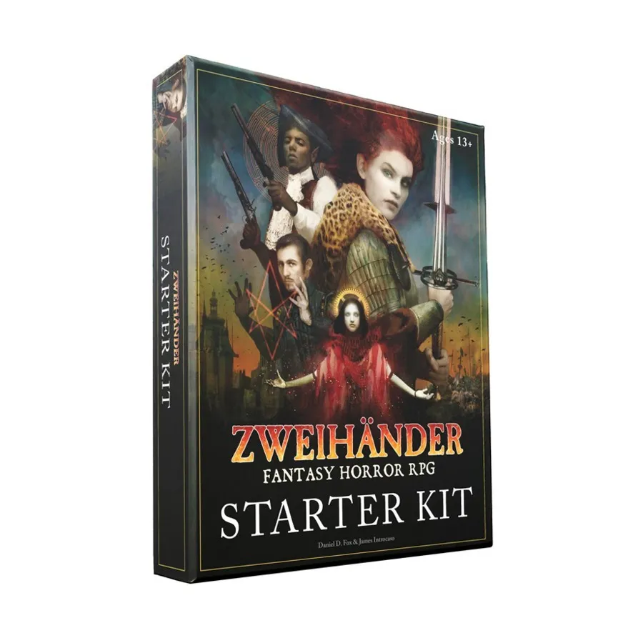 

Бокс-сет Zweihander - Fantasy Horror RPG Starter Kit, RPG Books (Andrews McMeel)