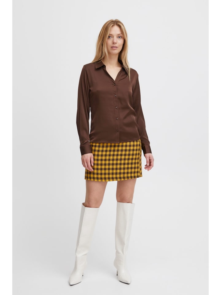 

B. young Рубашка с длинными рукавами BYHENCE, стандартный крой, цвет «Цикорийный кофе»