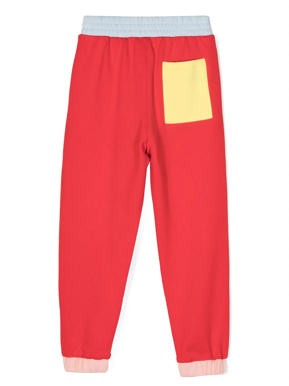 Спортивные брюки в стиле колор-блок Kenzo Kids, красный — фото 2