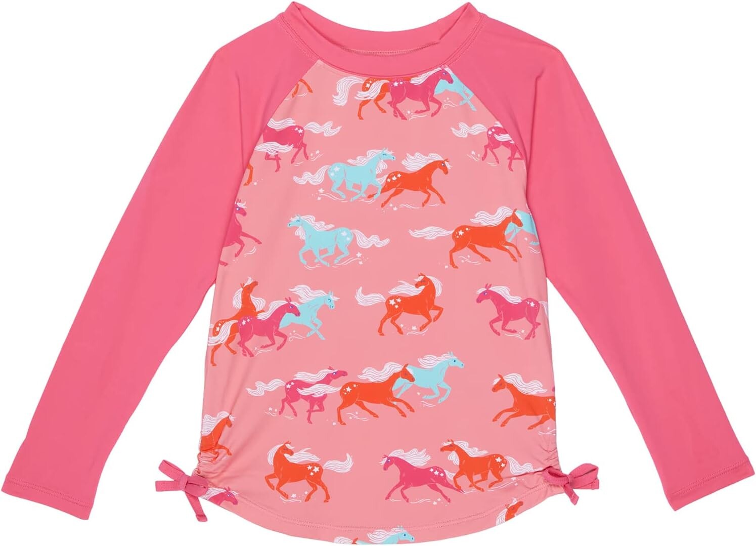 

Купальник Hatley Kids Playful Horses Long Sleeve Rashguard, розовый