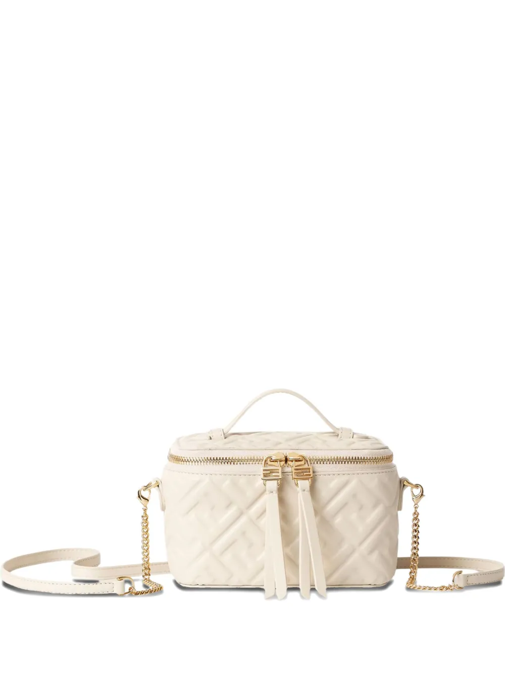 

Сумка через плечо с жаккардовым узором FF Fendi, белый