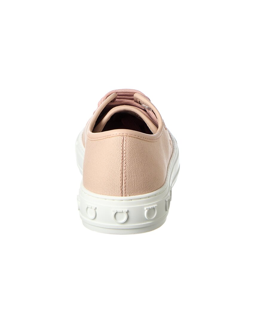 Кроссовки Ferragamo Mediterr Eco Canvas Salvatore Ferragamo, розовый — фото 3