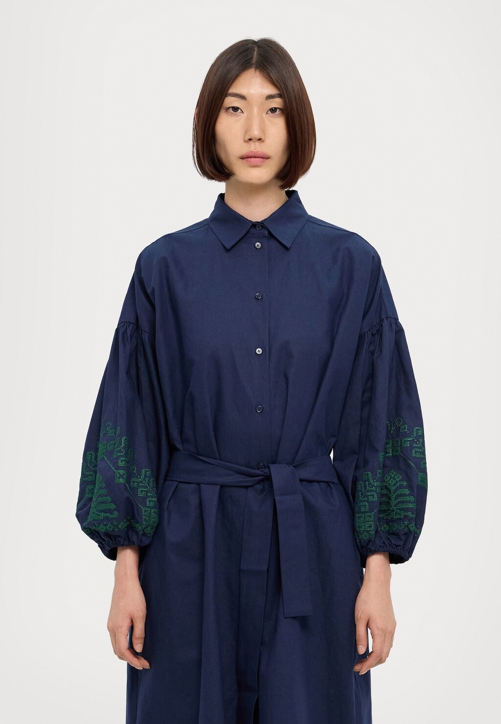 

Платье-блузка OSSOLA WEEKEND MaxMara, темно-синий