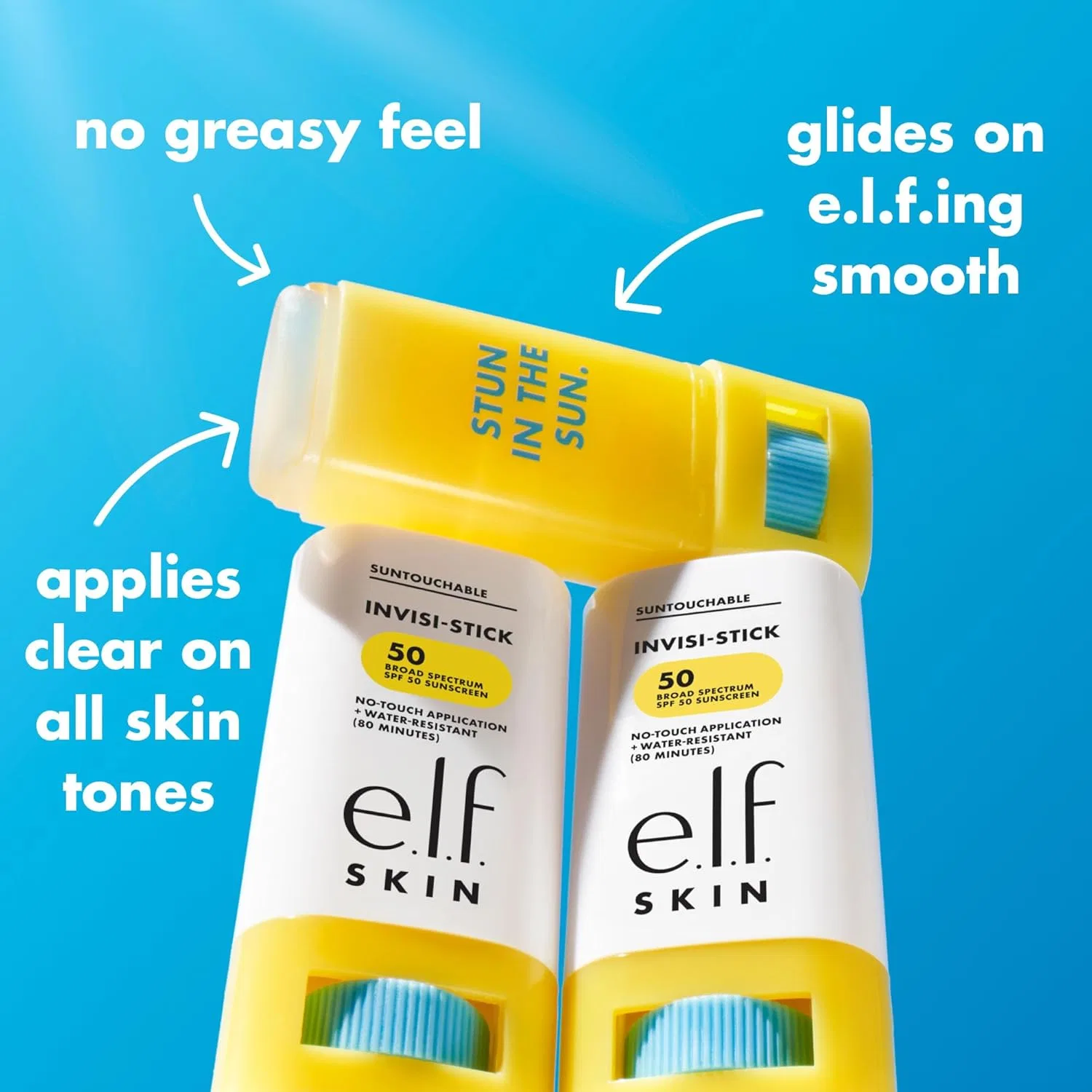 Солнцезащитный стик e.l.f. SPF 50 прозрачный 17.86 г — фото 4