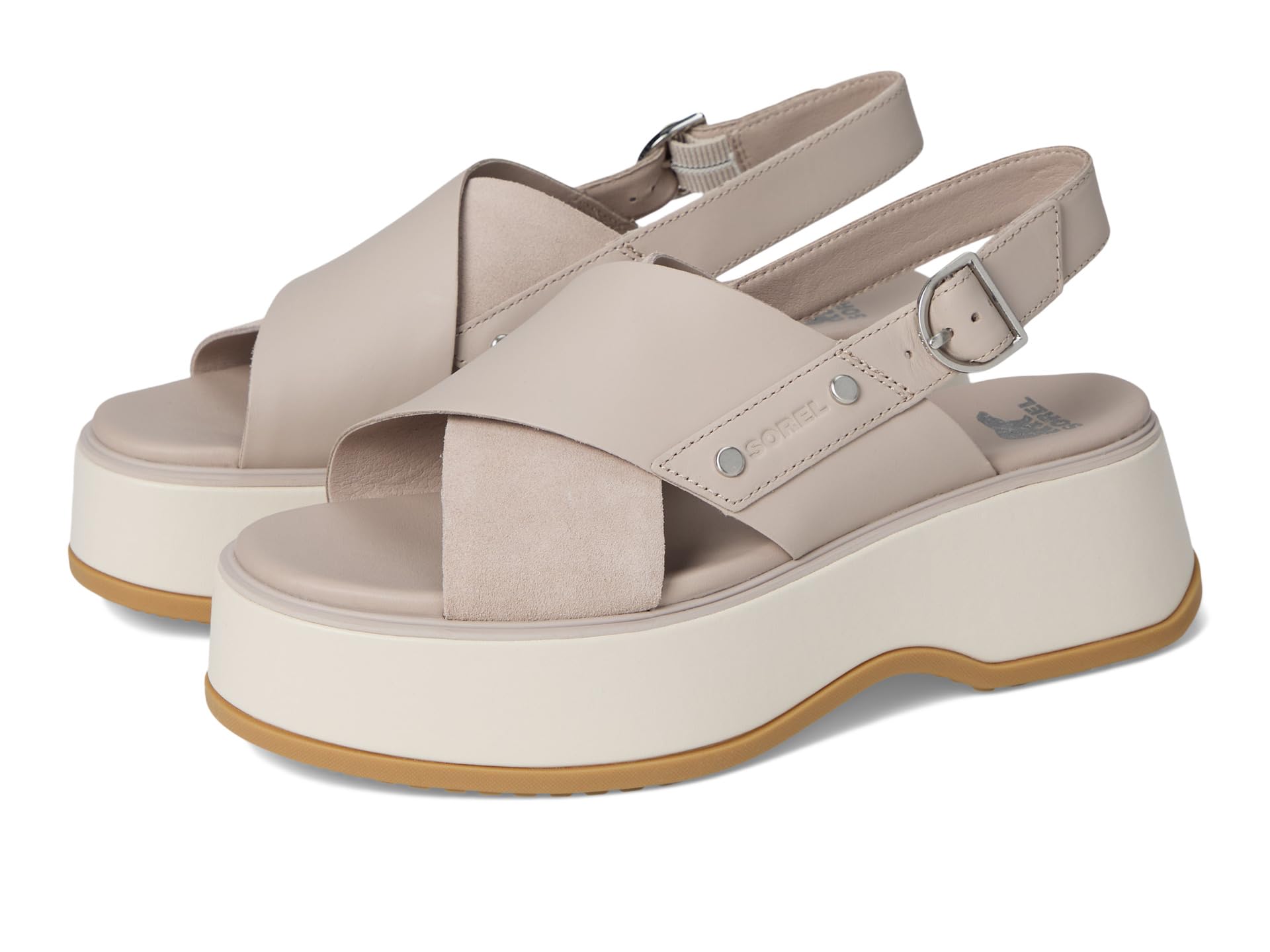 Туфли SOREL Dayspring Crisscross Sandals, Crushed Clay/Chalk