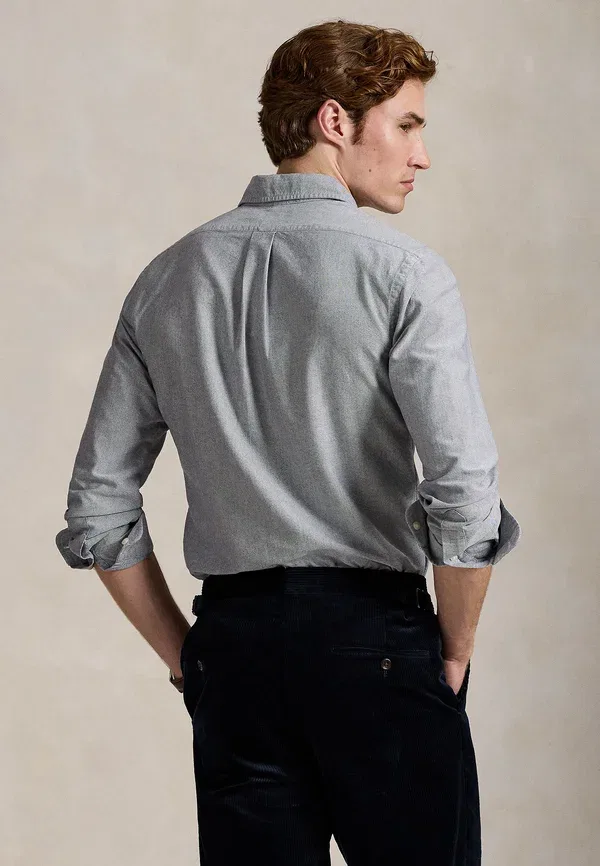 Рубашка оксфорд Polo Ralph Lauren, цвет сланец — фото 3