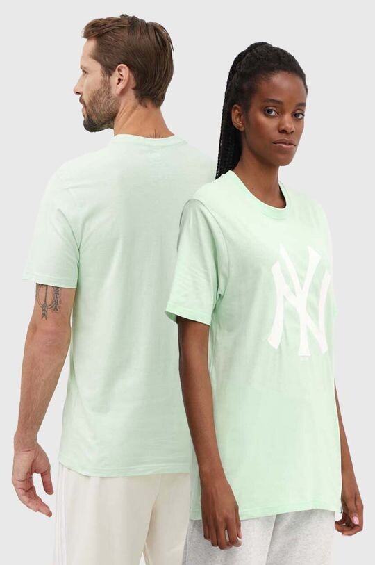 

Хлопковая футболка New York Yankees 47 brand, зеленый