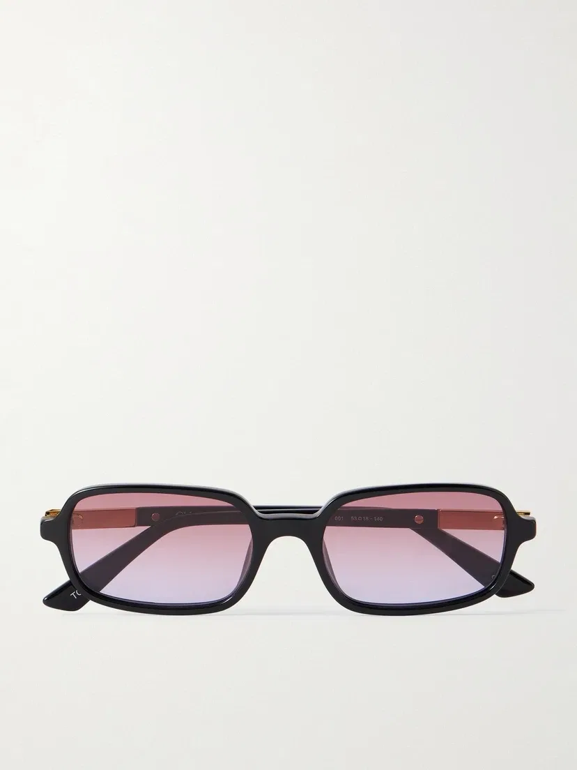 Солнцезащитные очки Judy прямоугольной формы из ацетата Chloé Eyewear, черный