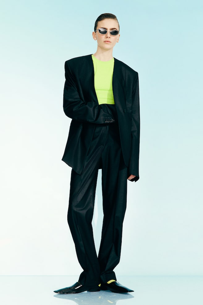 

Футболка с плоскими швами H&M, зеленый