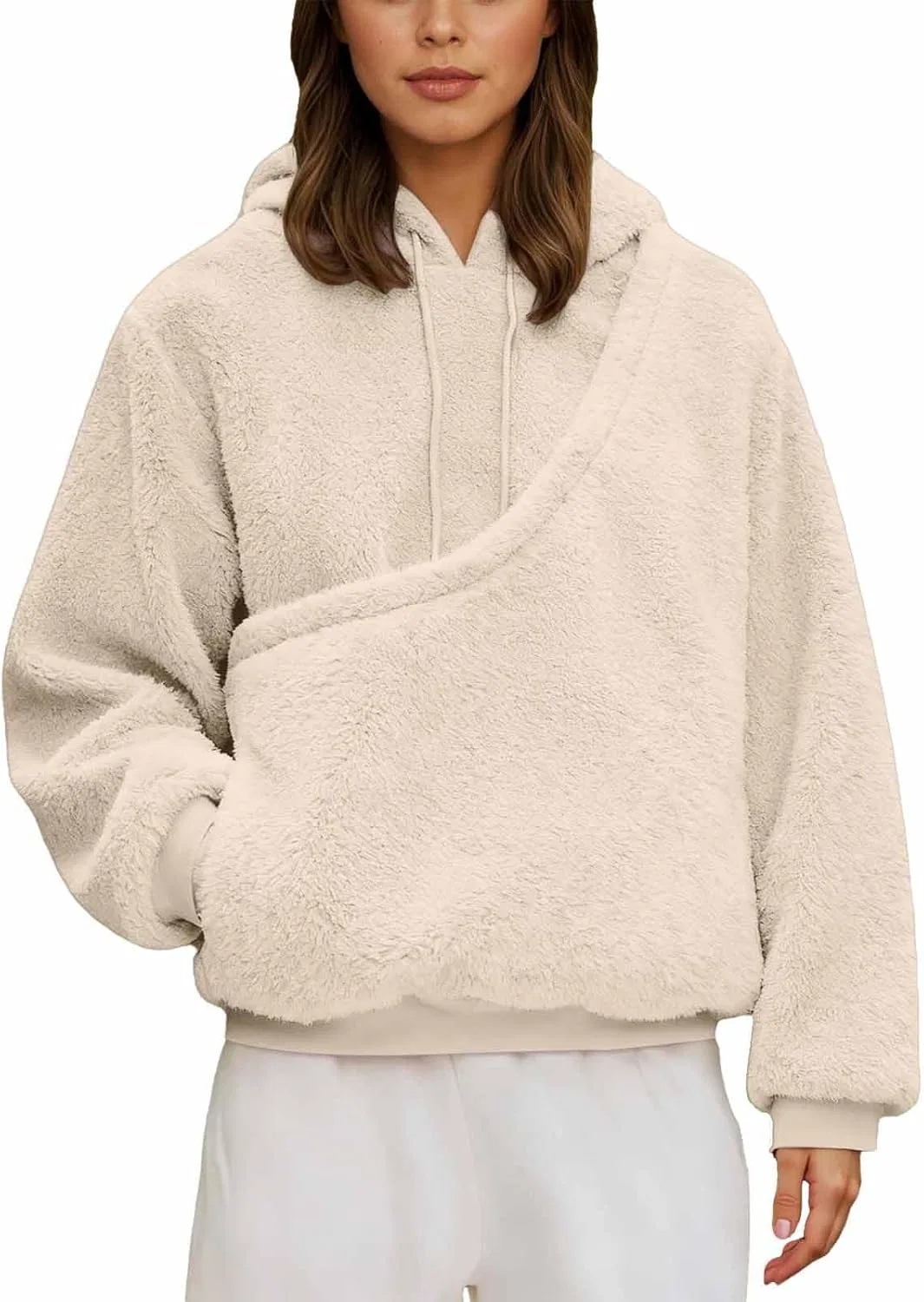 Толстовка с карманом для собаки, женская, Beige