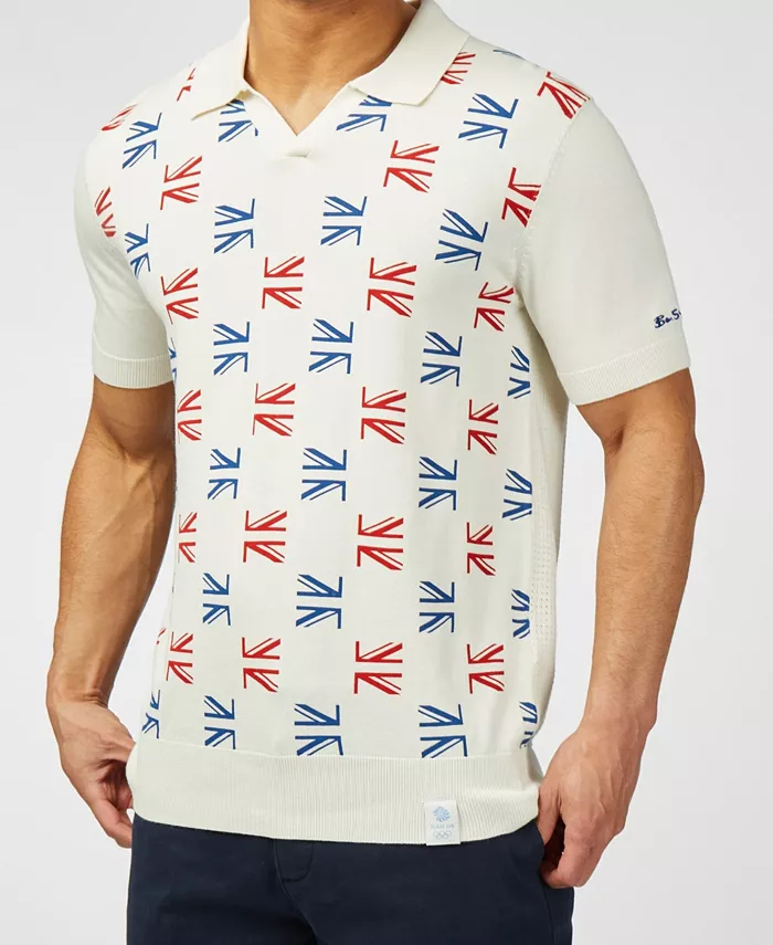

Мужская поло Team GB с флагом Великобритании Ben Sherman, слоновая кость/кремовый