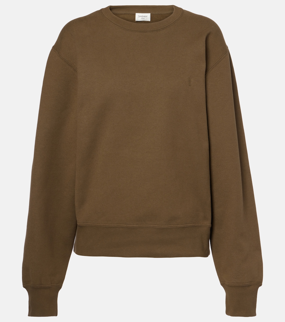 

Кассандр хлопковый свитшот Saint Laurent, Pesto