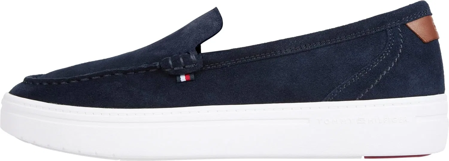 Туфли Tommy Hilfiger Herren Loafer Modern Light Hybrid aus Wildleder, Blue Desert Sky