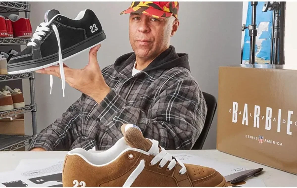 Мужские кроссовки Etnies SAL 23, желтые, в стиле стритвеар — фото 2
