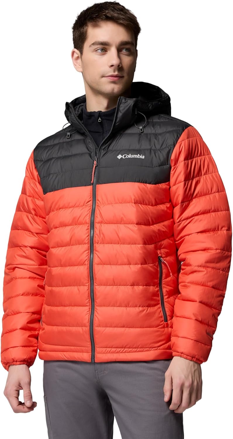 

Куртка Columbia Men's Powder Lite II с капюшоном, Zing/Shark