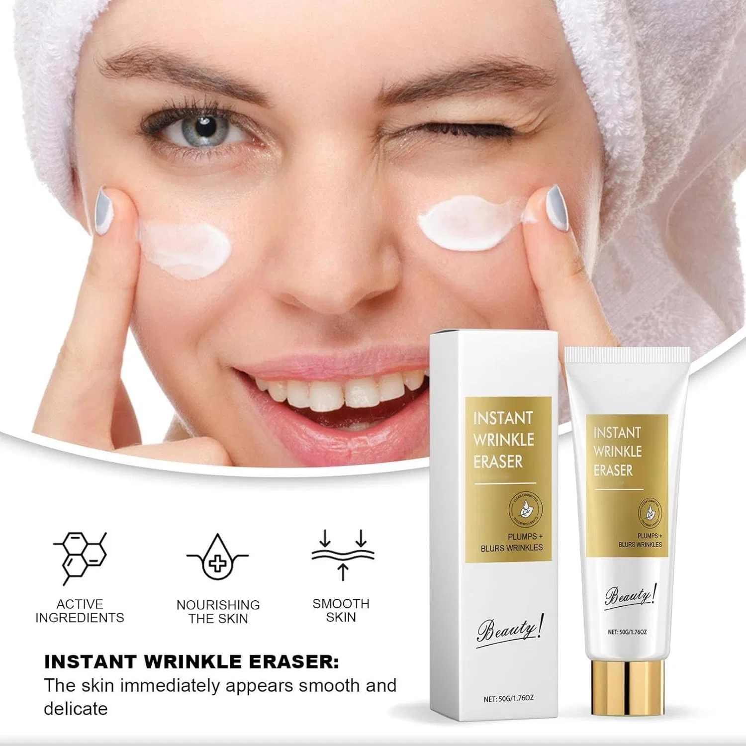Крем для лица Instant Wrinkle Eraser Shibeikadi, 2 Pieces. — фото 2