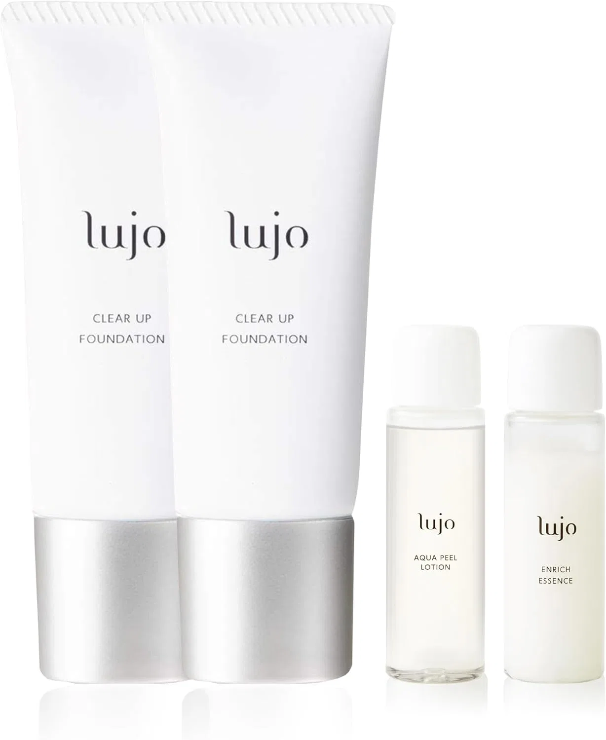 Тональная основа Lujo Clear Up Liquid Foundation, бежевый, 20 г, набор из 2 мини-флаконов