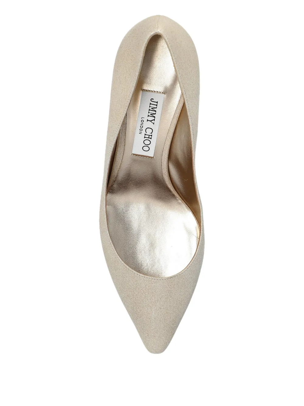 Туфли Romy с заостренным носком и эффектом металлик JIMMY CHOO, нейтральный — фото 4