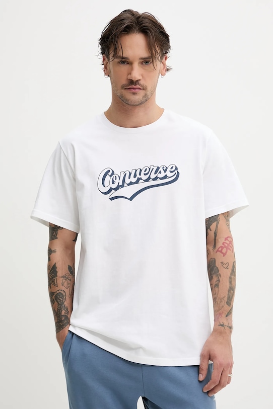 

Хлопковая футболка Converse, белый