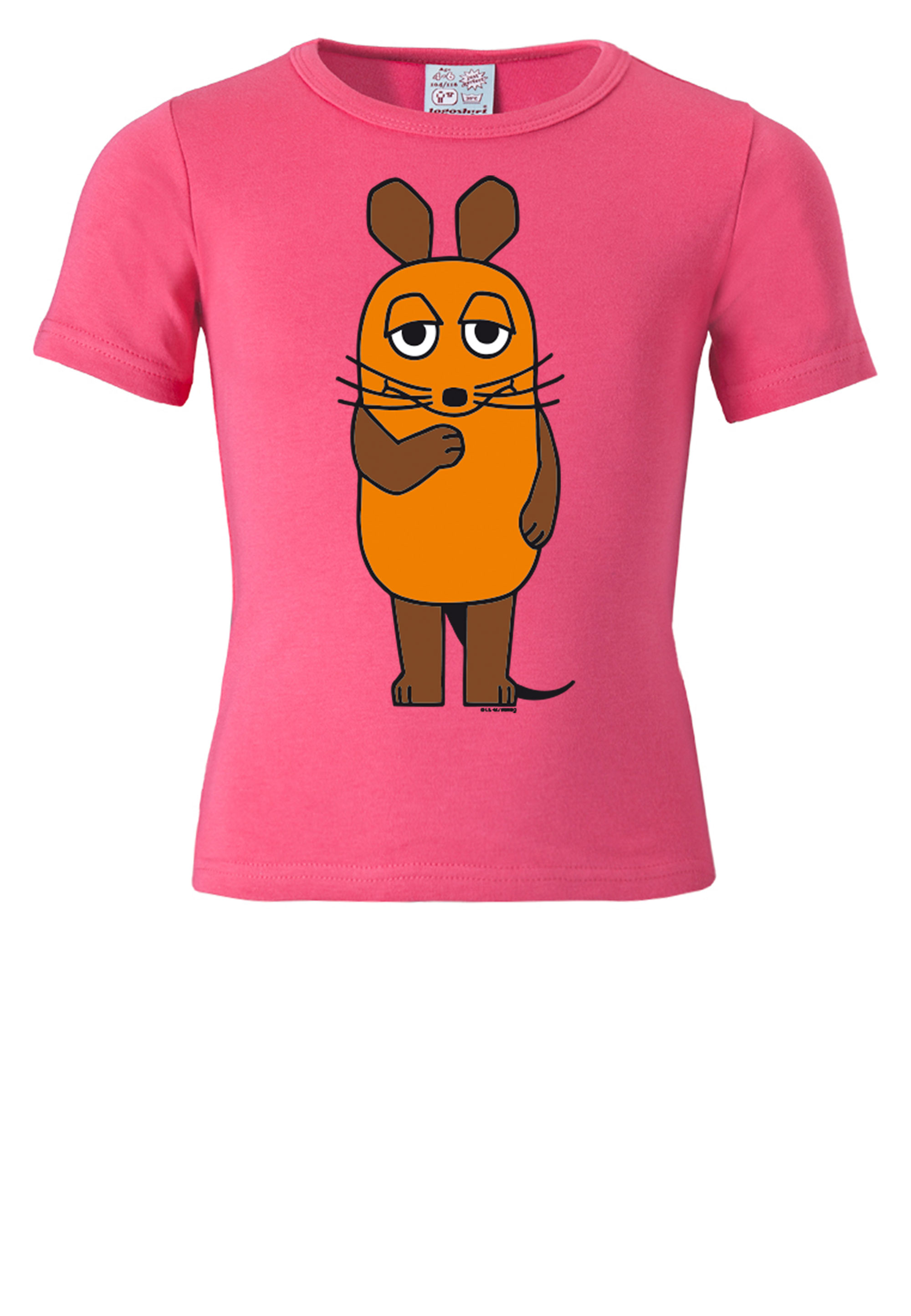 

Футболка Logoshirt Print Die Maus, розовый