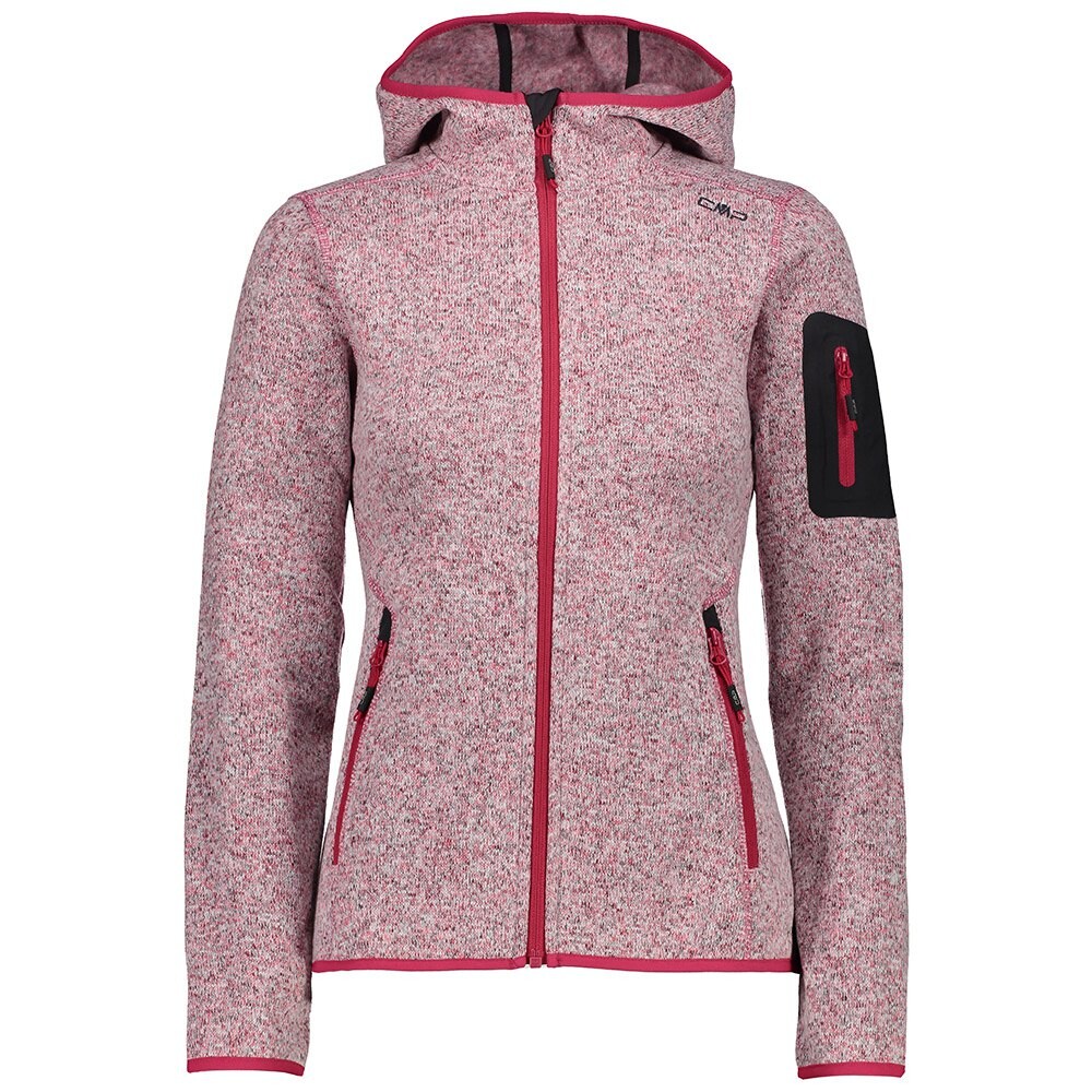 

Толстовка CMP Jacket 3H19826 Hooded, красный