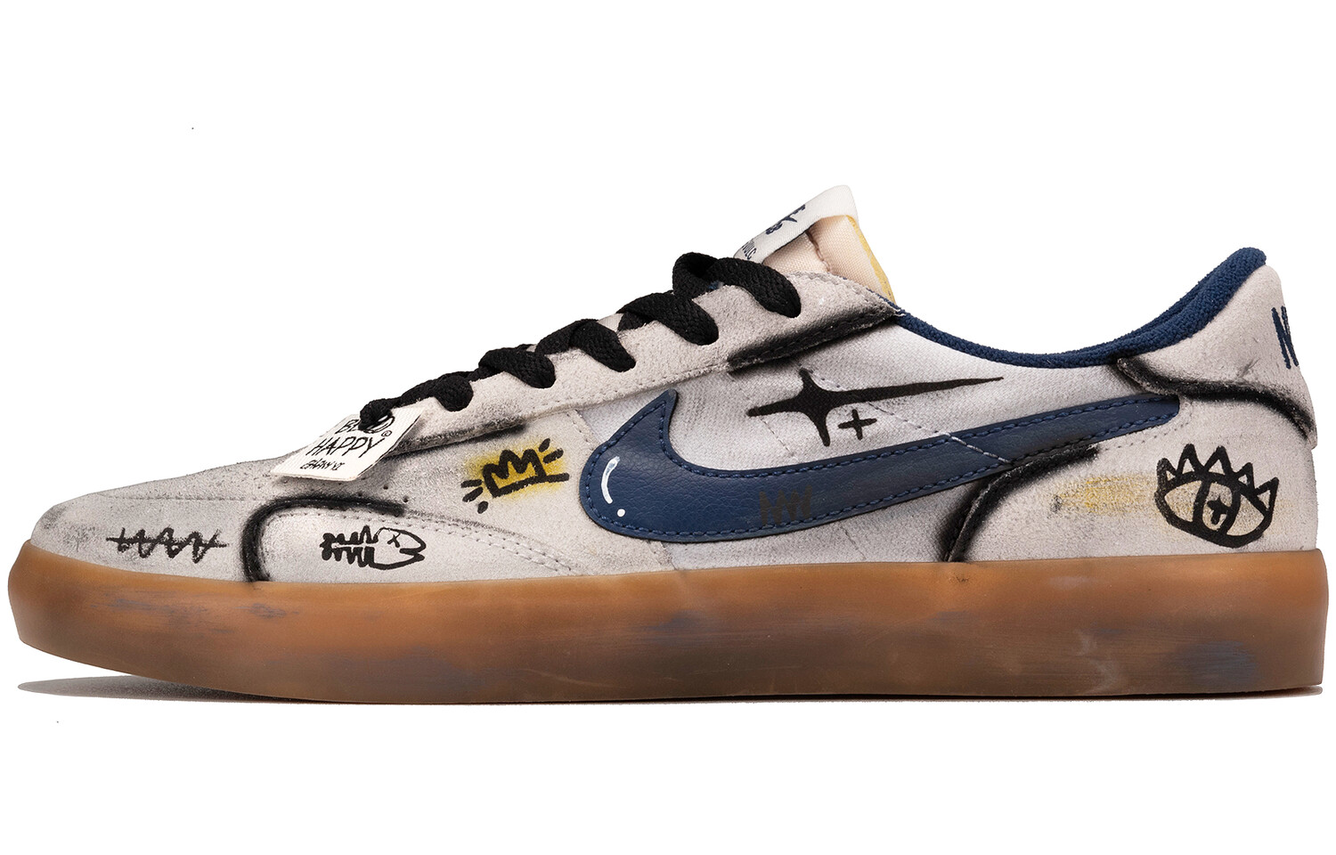 

Кроссовки для скейтбординга Heritage Unisex Low-Go бежевый/синий/черный Nike