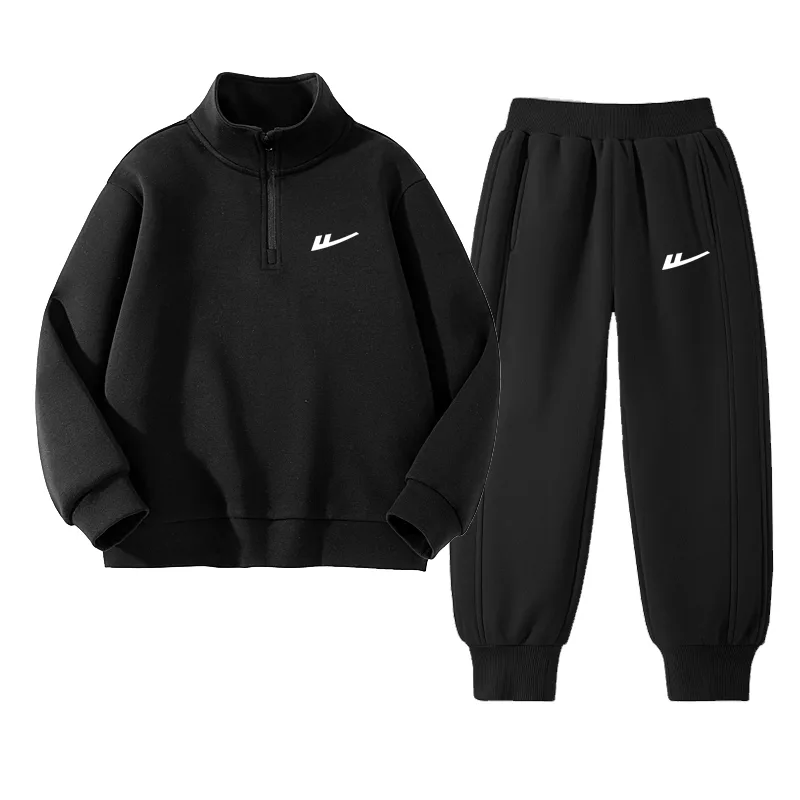 Детская повседневная спортивная водолазка WARRIOR, Light Heather Gray/H Navy Blue K-Black/H White Logo K — фото 3