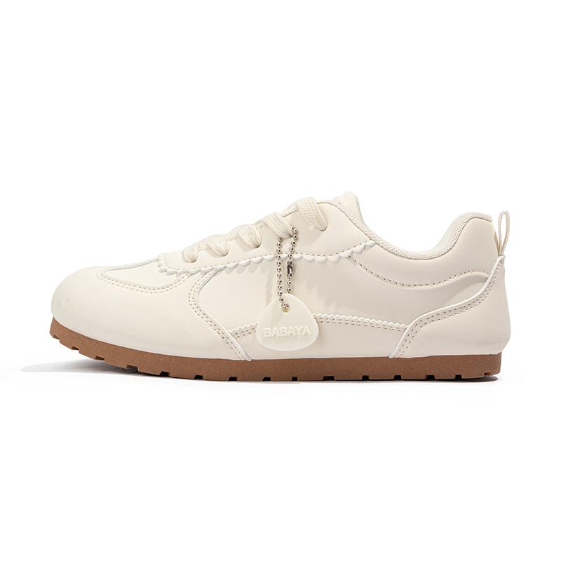 

Скользоустойчивые легкие амортизирующие низкие детские повседневные ботинки beige для подростков Babaya, бежевый