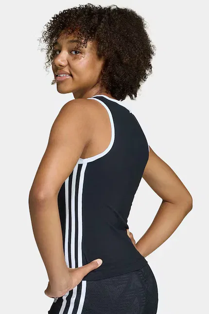 Топ детский из эластичного хлопка Adidas Originals, черный — фото 4
