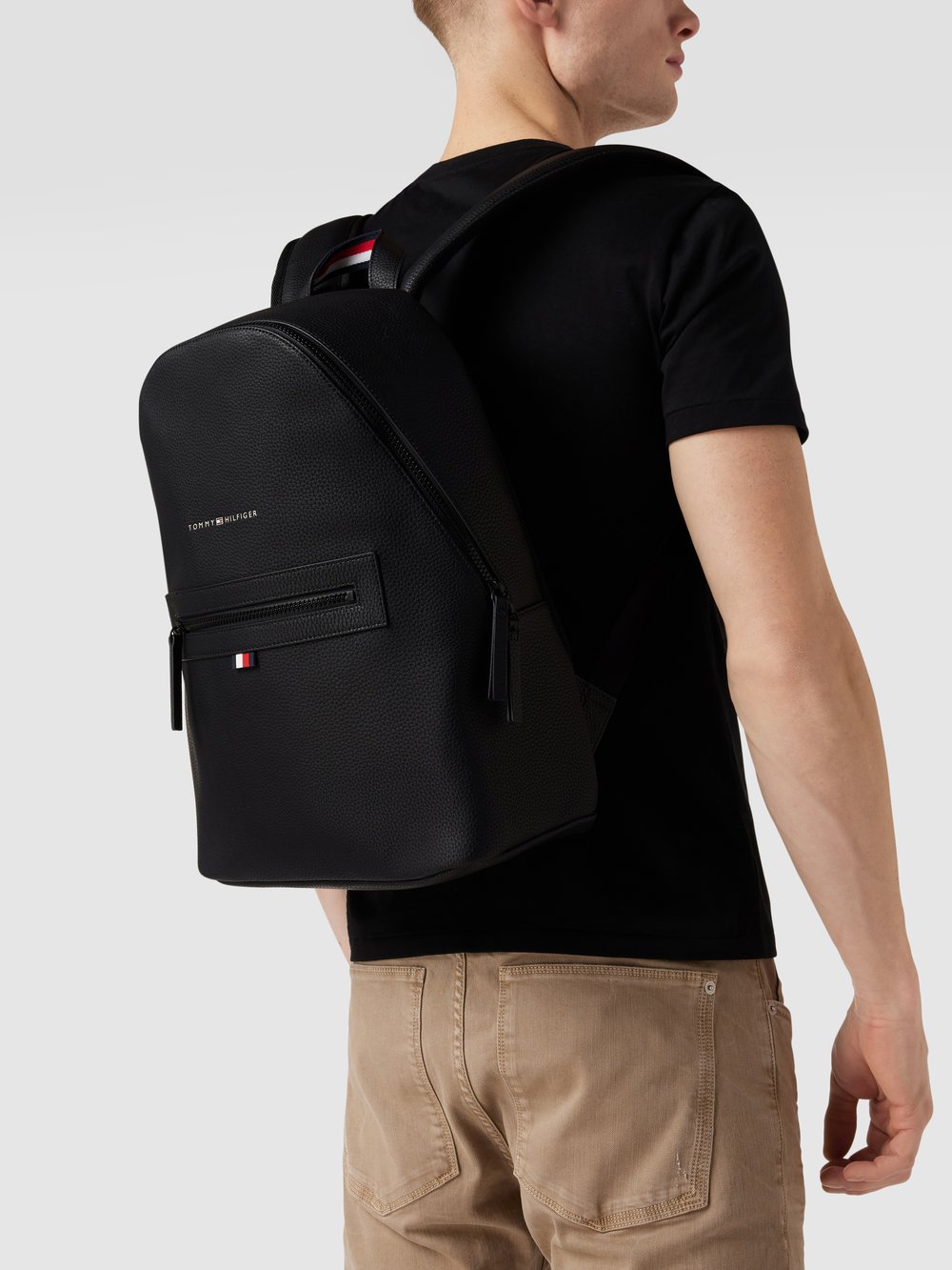 

Рюкзак из искусственной кожи Tommy Hilfiger, черный