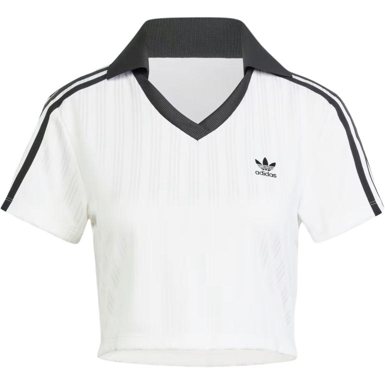 Футбольная поло Adidas укороченная Adidas Originals, белый — фото 3
