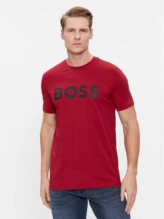 

Футболка стандартного кроя Boss, красный