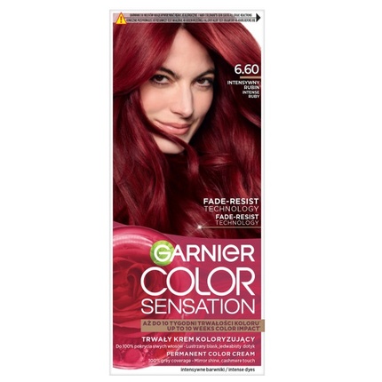 

Крем-краска для волос Color Sensation 6.60 Насыщенный рубиновый Garnier
