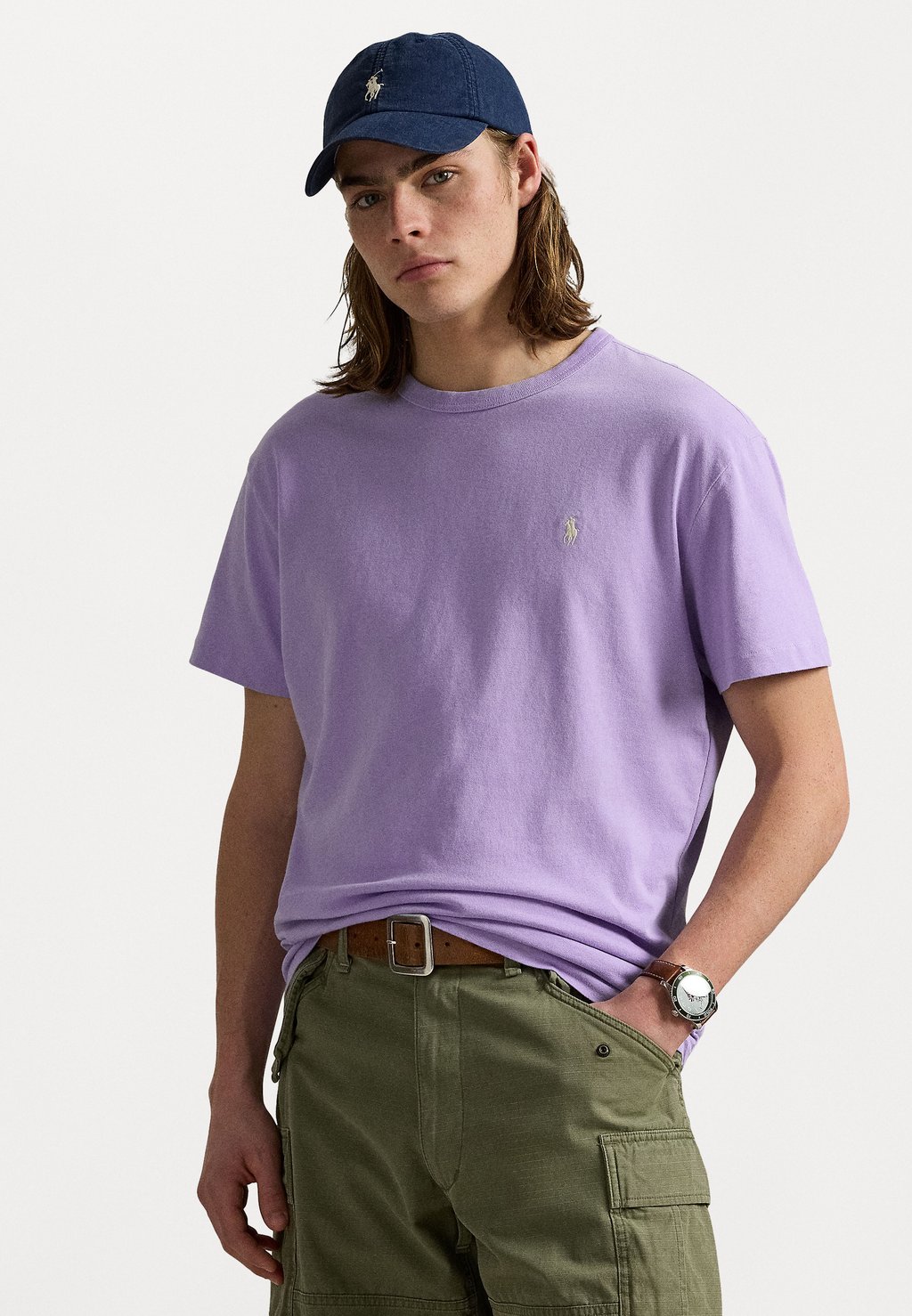 

Базовая футболка CLASSIC FIT JERSEY CREWNECK T-SHIRT Polo Ralph Lauren, сиреневый